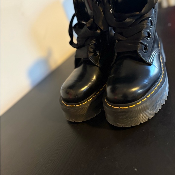 Dr. Martens Black Platform Boots - Picture 6 of 8